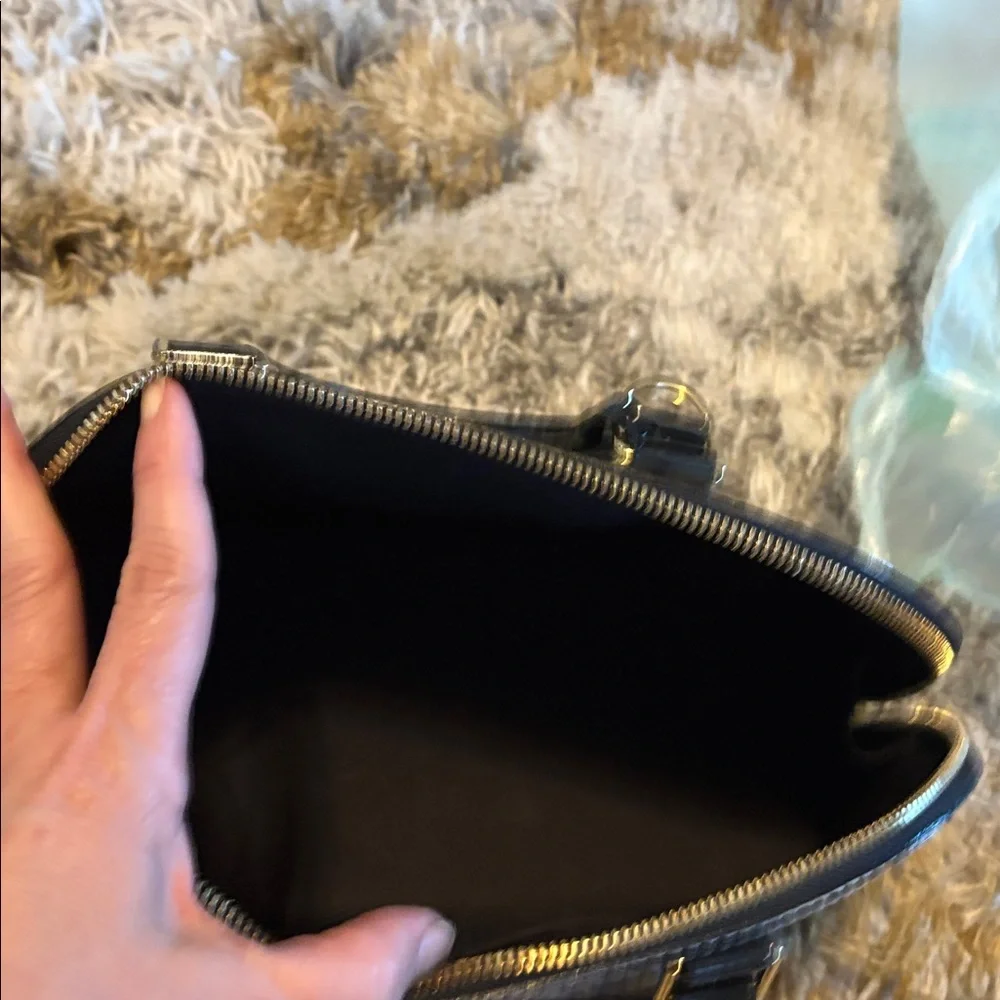 Louis Vuitton Mint Green and Black Alma Satchel